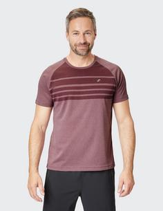 Rückansicht von JOY sportswear TINO T-Shirt Herren redwood melange