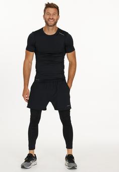 Rückansicht von Endurance Power Tights Herren 1001 Black