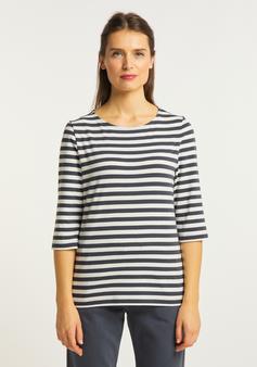 Rückansicht von JOY sportswear MALINA Langarmshirt Damen ebony stripes