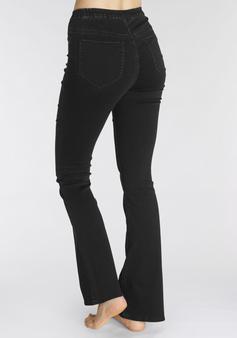 Rückansicht von Buffalo Jeggings Hose Damen schwarz-jeans