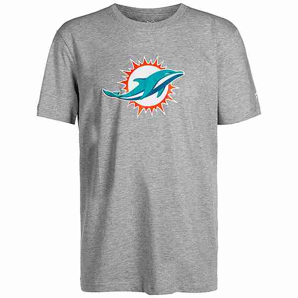 Fanatics NFL Crew Miami Dolphins T-Shirt Herren grau / hellblau