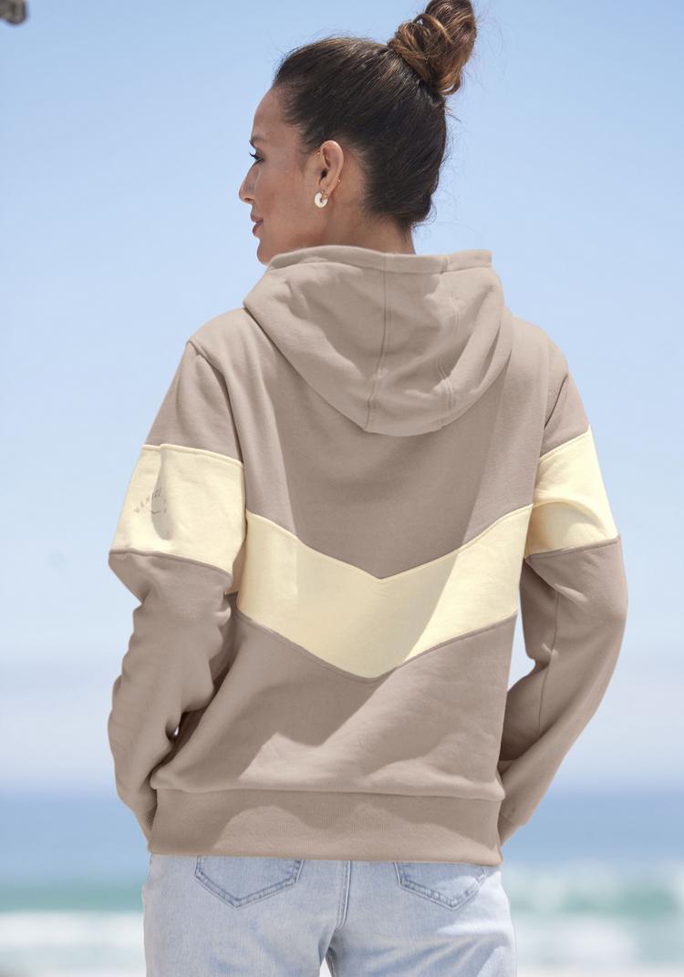 VENICE BEACH VENICE BEACH Kapuzensweatshirt Hoodie Damen - beige - vanille - 0 | SportScheck