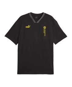 PUMA BVB Dortmund FtblCulture T-Shirt Fanshirt schwarz