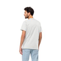 Rückansicht von Jack Wolfskin ESSENTIAL T M T-Shirt Herren White