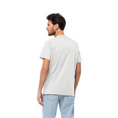 Rückansicht von Jack Wolfskin ESSENTIAL T M Langarmshirt Herren White