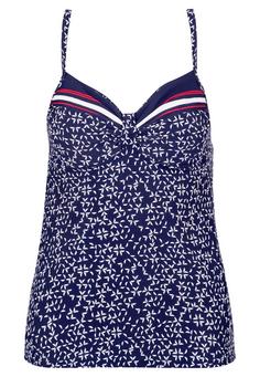 Lascana Bügel-Tankini-Top Bikini Oberteil Damen marine-bedruckt