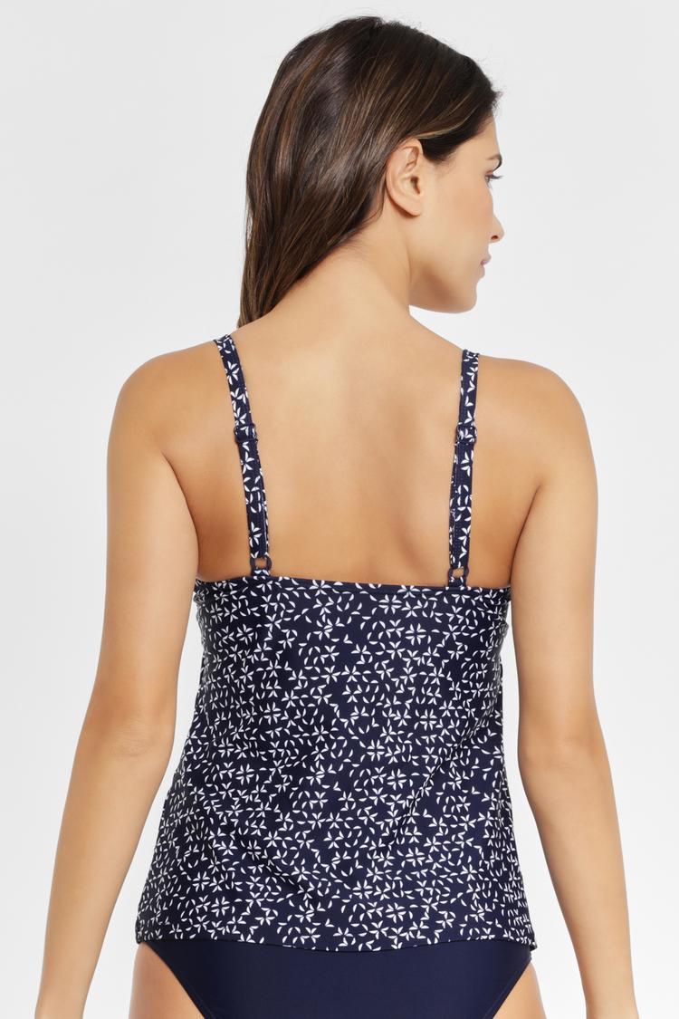 Lascana Lascana B&uuml;gel-Tankini-Top Bikini Oberteil Damen - marine-bedruckt - 0 | SportScheck