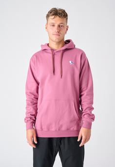 Rückansicht von Cleptomanicx Hooded Embro Gull 2 Kapuzenshirt Herren Hawthorne Rose