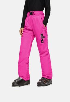Rückansicht von elho ENGADIN 89 Skihose Damen Neon Pink
