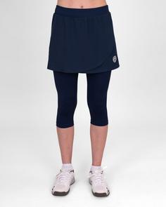 Rückansicht von BIDI BADU Crew Scapri dark blue Tennisrock Damen Dunkelblau