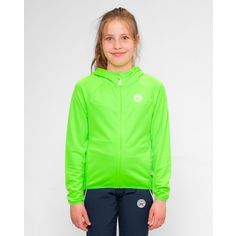 Rückansicht von BIDI BADU Crew Junior Jacket neon green Funktionsjacke Kinder Neongrün