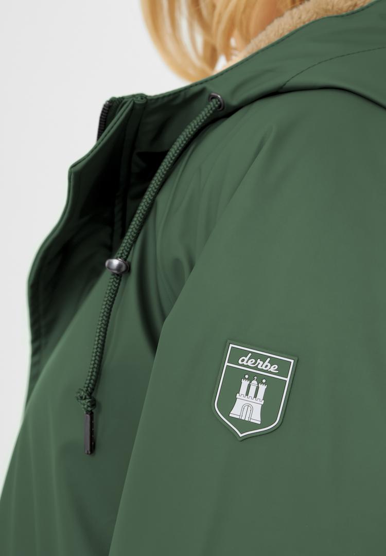Derbe Derbe Tidaholm Regenjacke Damen - Kombu Green/Caramel - 0 | SportScheck