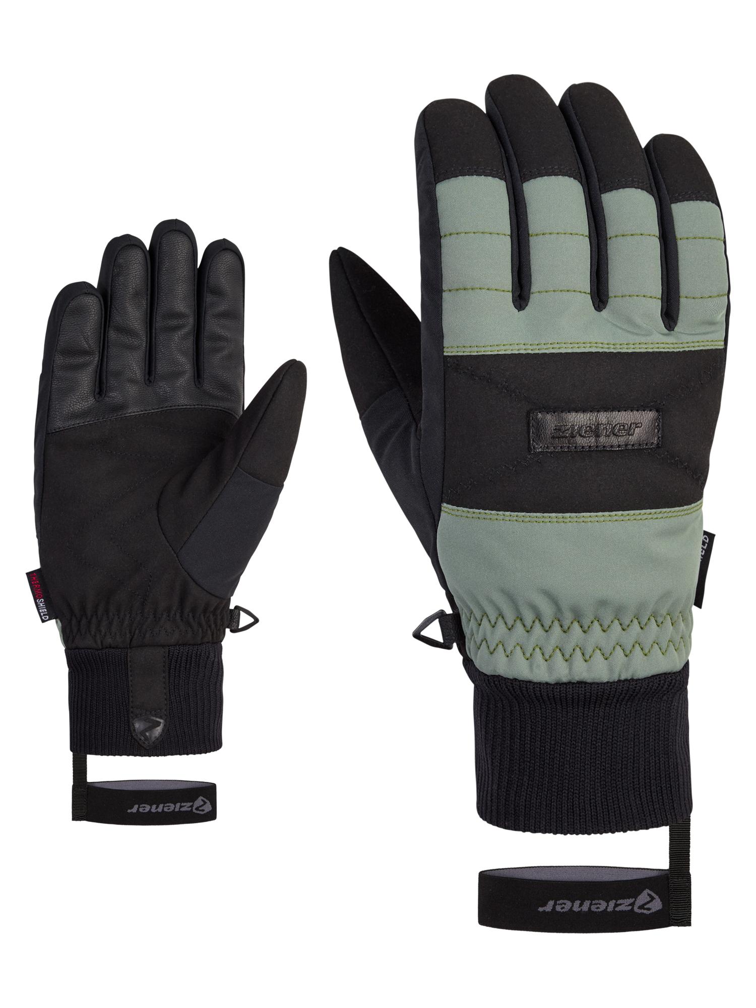 Ziener GENDO AS(R) Skihandschuhe green mud