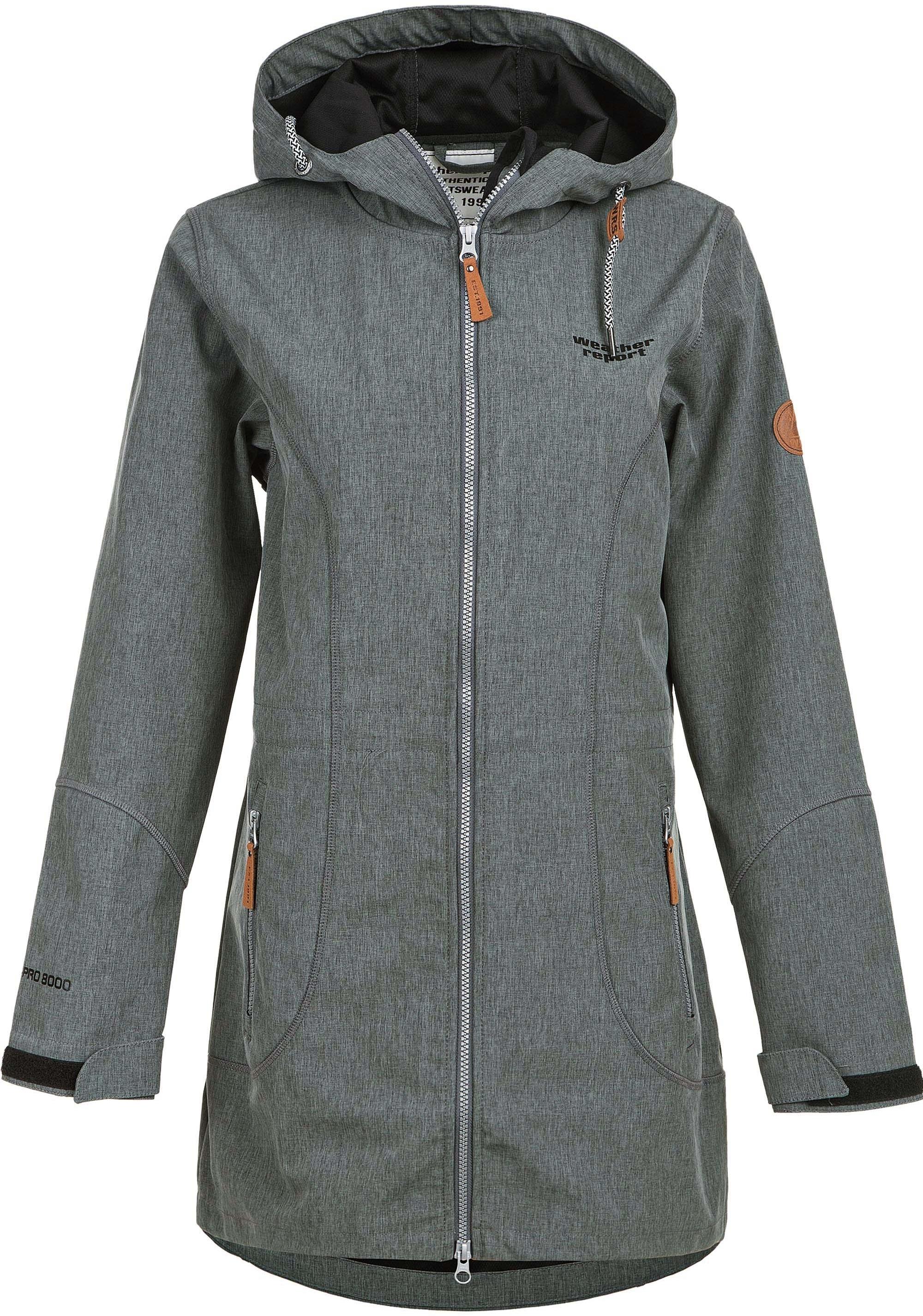 Weather Report LILAN Softshelljacke Damen kaufen 1011 Online Grey von Shop Melange im Dark SportScheck