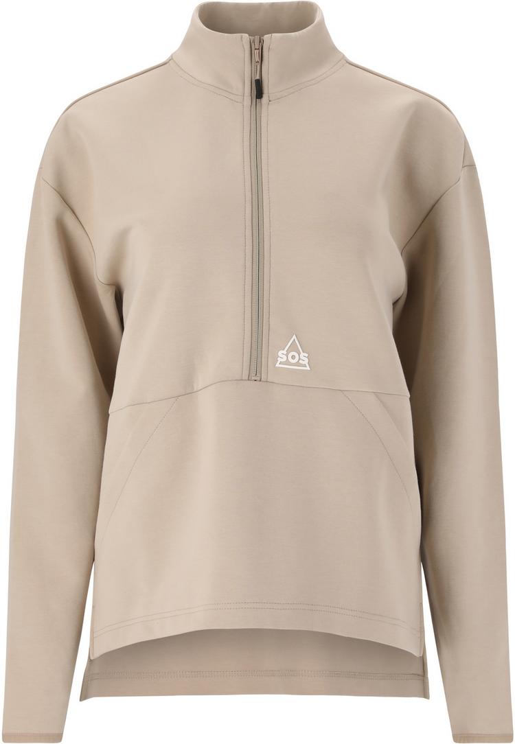 SOS SOS Kakadu Langarmshirt Damen - 1136 Simply Taupe - 0 | SportScheck