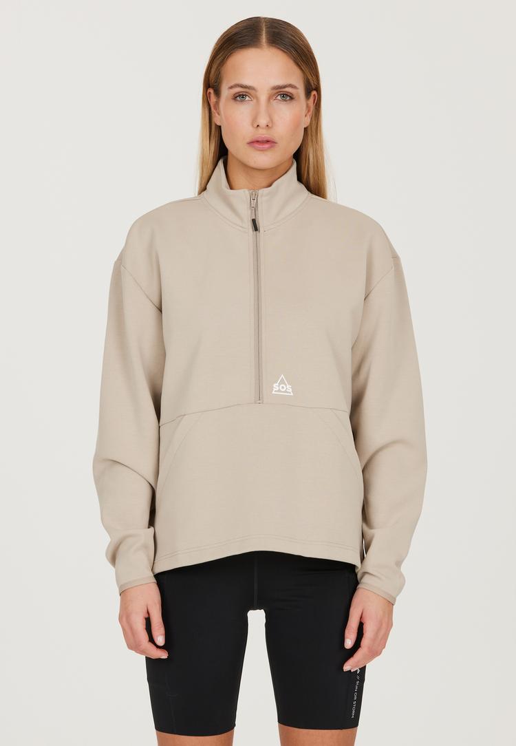 SOS SOS Kakadu Langarmshirt Damen - 1136 Simply Taupe - 1 | SportScheck