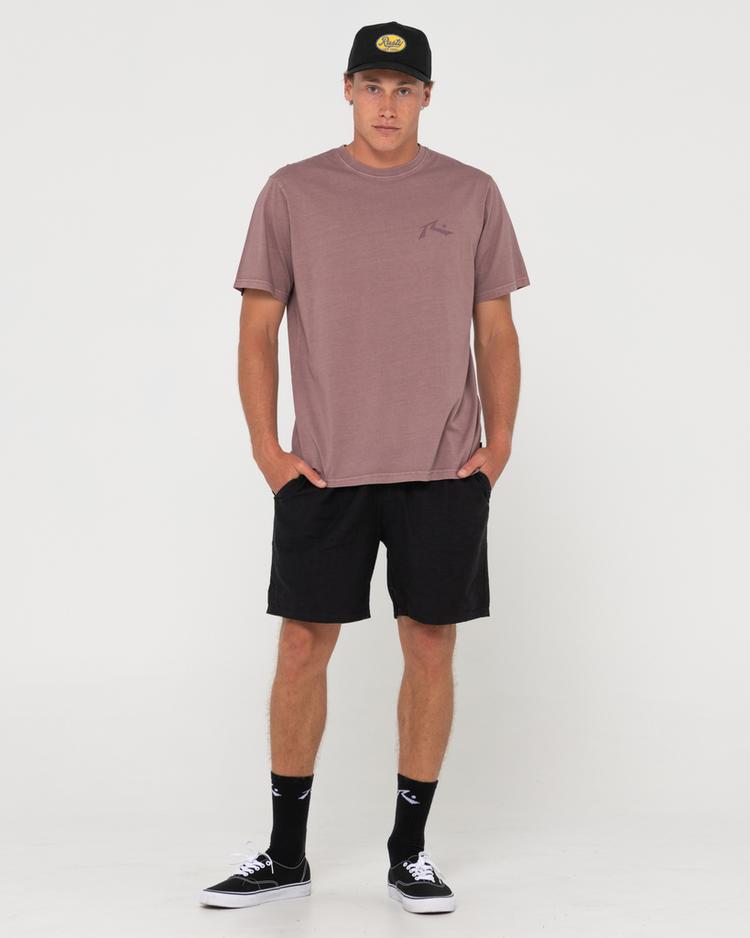 RUSTY RUSTY COMP WASH SHORT SLEEVE TEE T-Shirt Herren - Purple Rain - 4 | SportScheck