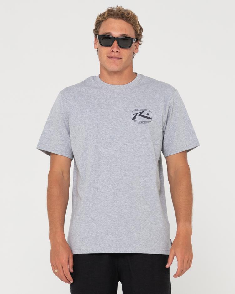 RUSTY RUSTY ADVOCATE SHORT SLEEVE TEE T-Shirt Herren - Grey Merle 1 - 0 | SportScheck