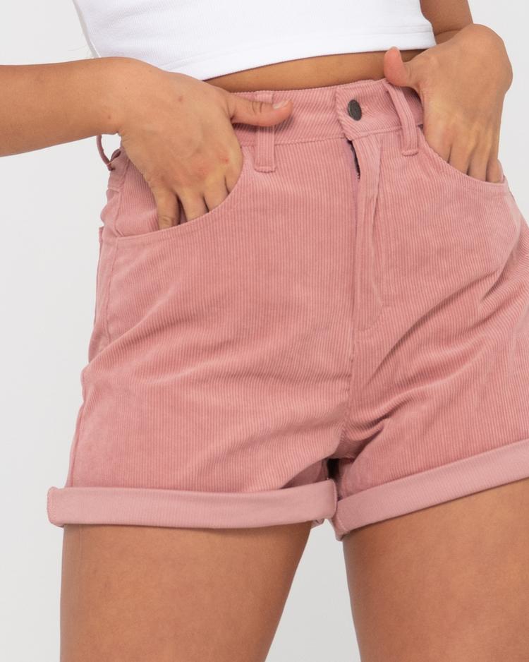 RUSTY RUSTY THE SECRET CORD SHORT Shorts Damen - Vintage Pink - 3 | SportScheck