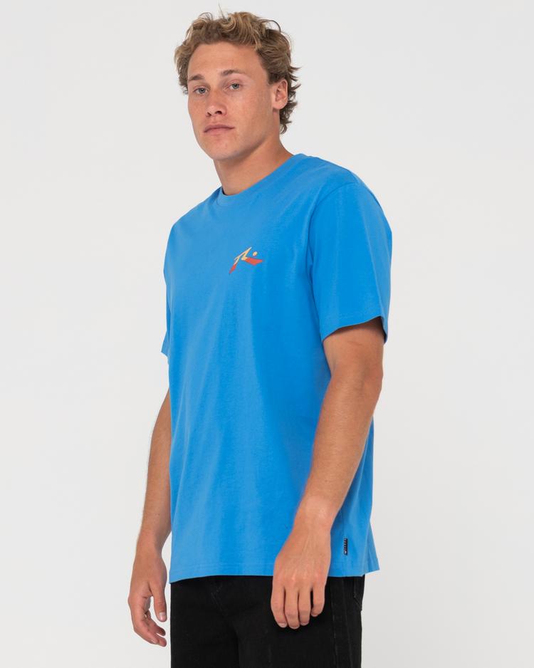 RUSTY RUSTY ANIMAL SHORT SLEEVE TEE T-Shirt Herren - Vallarta Blue - 1 | SportScheck