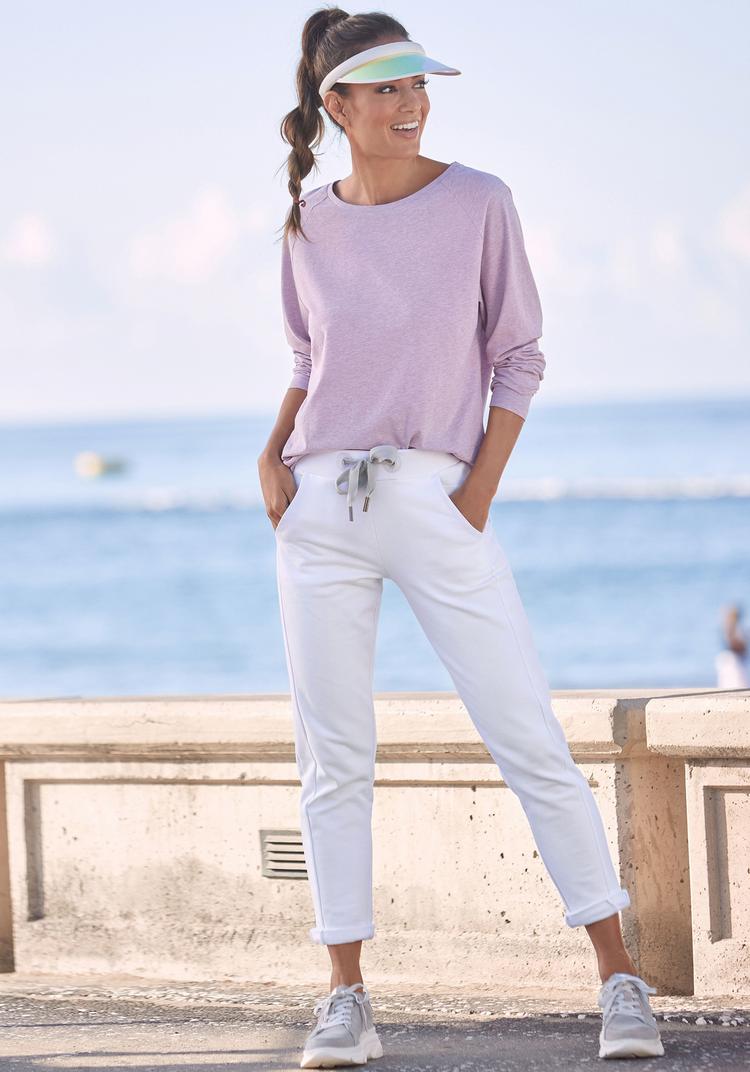 ELBSAND ELBSAND Longsleeve Longshirt Damen - lila meliert - 1 | SportScheck