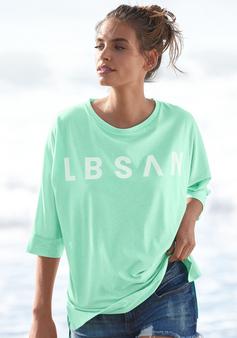 Rückansicht von ELBSAND 3/4-Arm-Shirt Longshirt Damen mint