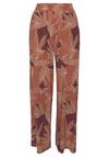 Lascana Palazzohose Stoffhose Damen - orange-aubergine bedruckt