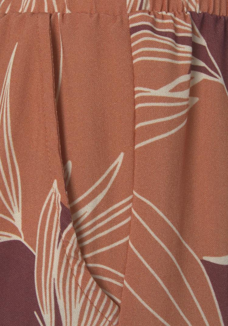Lascana Lascana Palazzohose Stoffhose Damen - orange-aubergine bedruckt - 1 | SportScheck