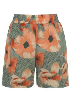 Rückansicht von Lascana Shorts Shorts Damen grün-orange bedruckt