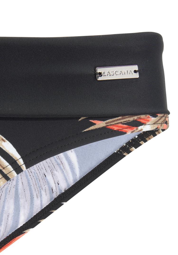 Lascana Lascana B&uuml;gel-Bandeau-Bikini Bikini Set Damen - schwarz-bedruckt - 0 | SportScheck