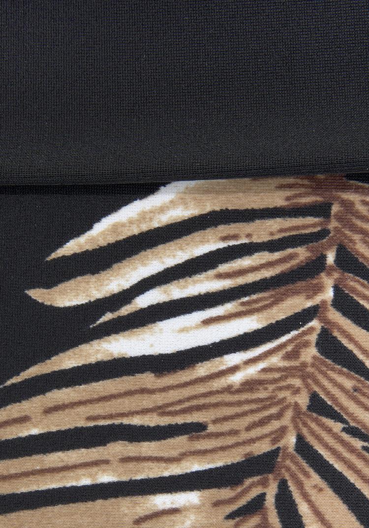 Lascana Lascana B&uuml;gel-Bandeau-Bikini Bikini Set Damen - schwarz-bedruckt - 1 | SportScheck