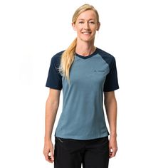 Rückansicht von VAUDE Women's Moab PRO Shirt T-Shirt Damen blue gray