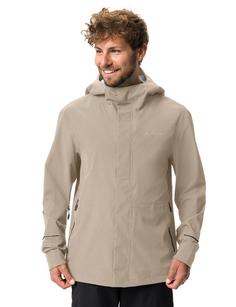 Rückansicht von VAUDE Men's Yaras Rain Jacket II Outdoorjacke Herren linen