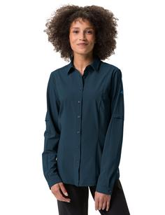 Rückansicht von VAUDE Women's Farley Stretch Shirt Funktionsbluse Damen dark sea