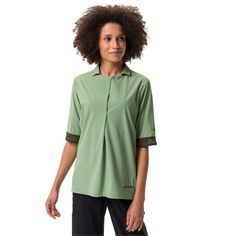Rückansicht von VAUDE Women's Yaras Shirt Funktionsbluse Damen willow green