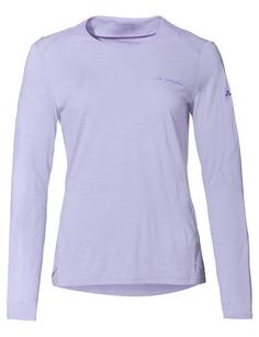 VAUDE Women's Yaras LS Wool Shirt T-Shirt Damen pastel lilac