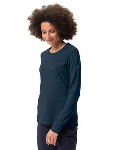 Rückansicht von VAUDE Women's Yaras LS Wool Shirt T-Shirt Damen dark sea