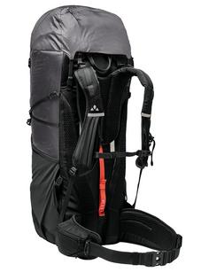 Rückansicht von VAUDE Ahead 48+ Wanderrucksack iron