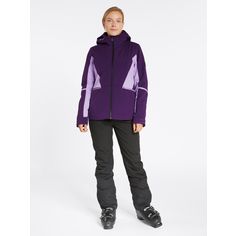 Rückansicht von Ziener TAIMI Skijacke Damen dark violet