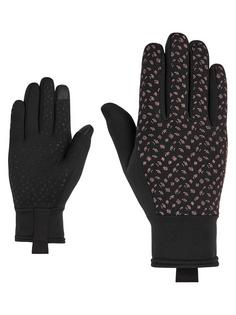 Ziener ISANTA TOUCH Skihandschuhe black.pink vanilla