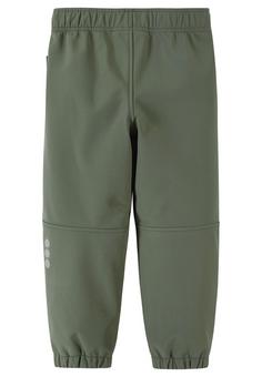 Rückansicht von reima Oikotie Softshellhose Kinder Greyish green