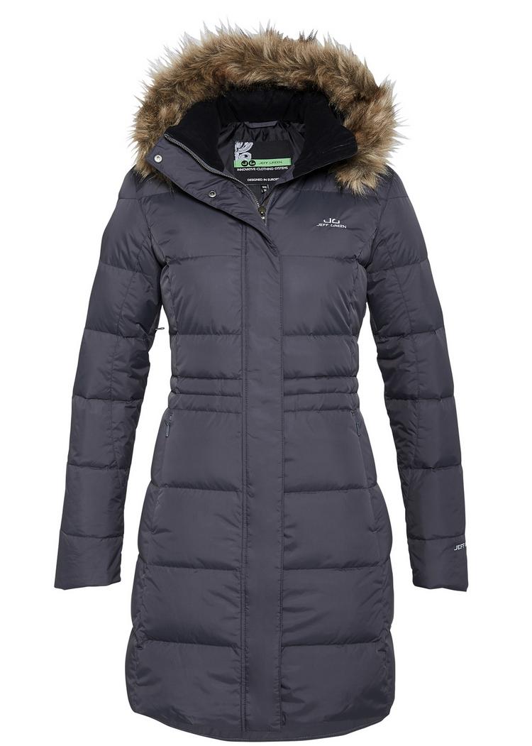 Jeff Green Jeff Green Fely Daunenmantel Damen - Dark Grey - 0 | SportScheck