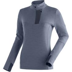 Maier Sports Skutvik Rollkragenpullover Damen Rauchblau