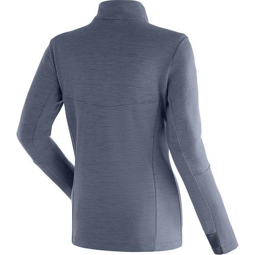 Rückansicht von Maier Sports Skutvik Rollkragenpullover Damen Rauchblau