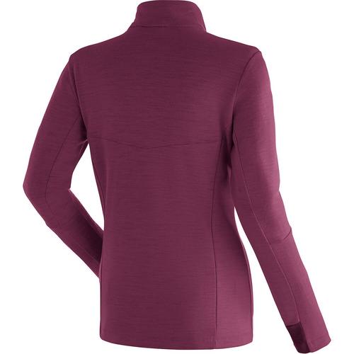 Rückansicht von Maier Sports Skutvik Rollkragenpullover Damen Pflaume