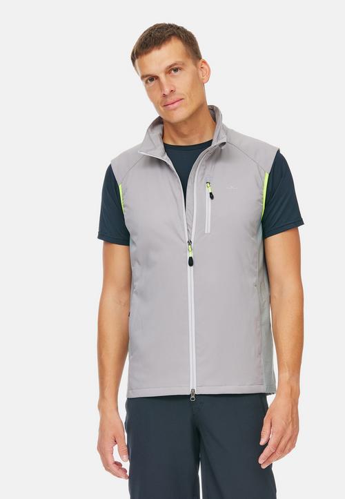 Rückansicht von Jeff Green Finn Outdoorweste Herren Grey