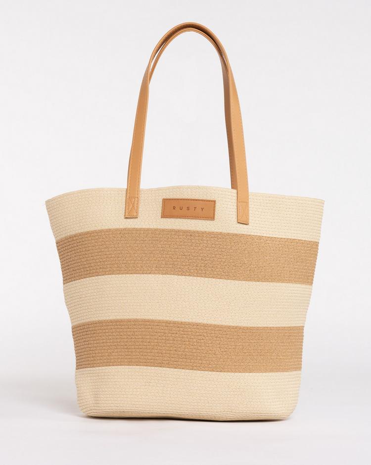 RUSTY RUSTY HAILEY STRAW BEACH BAG Strandtasche Damen - NATURAL / CARAMEL - 0 | SportScheck