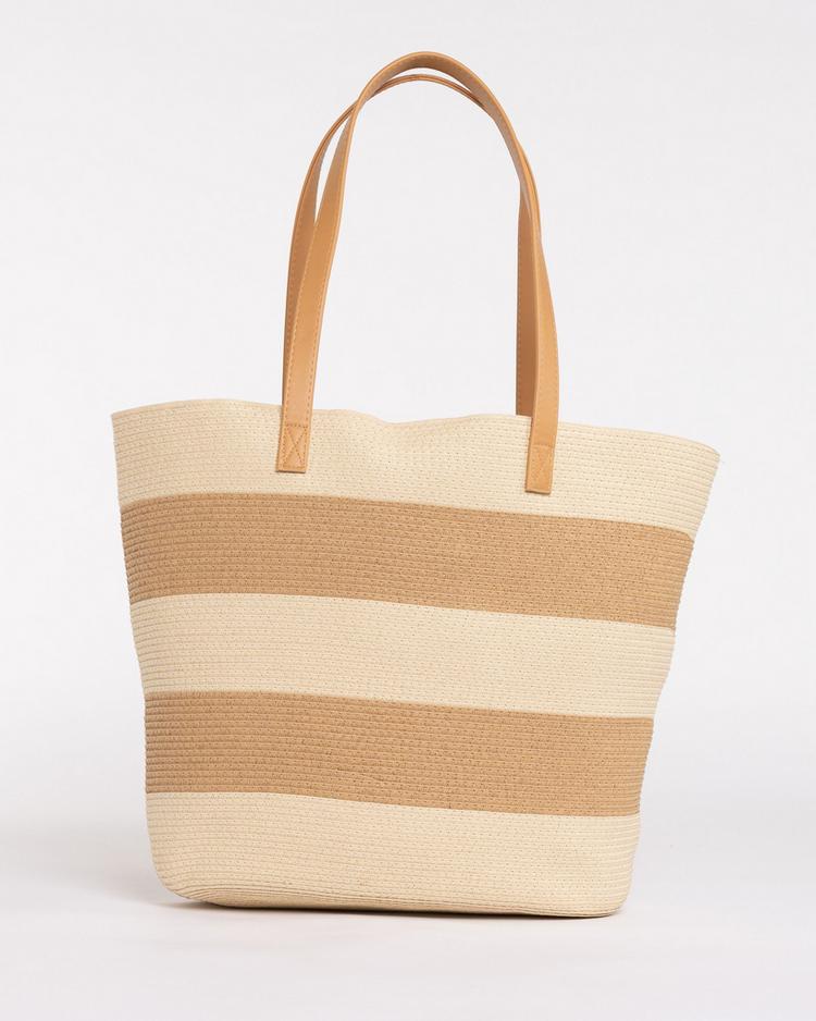 RUSTY RUSTY HAILEY STRAW BEACH BAG Strandtasche Damen - NATURAL / CARAMEL - 4 | SportScheck