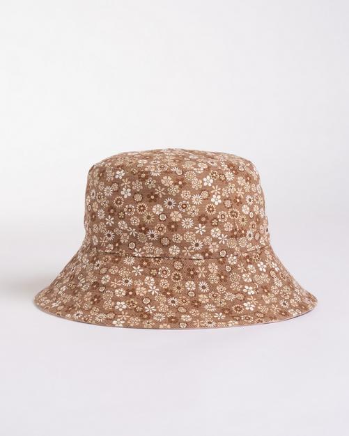 Rückansicht von RUSTY VACAY TIME REVERSIBLE BUCKET HAT Hut Damen Vintage Pink