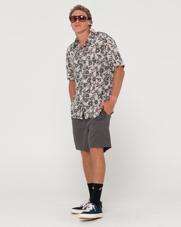 RUSTY RUSTY PYROTECHNICS SHORT SLEEVE SHIRT Kurzarmhemd Herren - Savanna - 4 | SportScheck